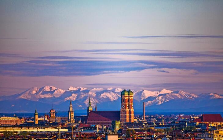 Mnchen Stadtpanorama Skyline