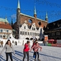 Eisbahn auf dem Lübecker Markt 
