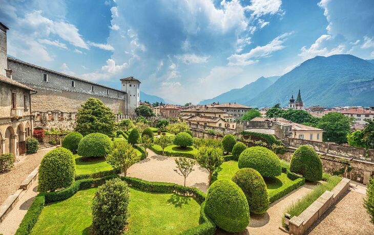 italienischer Garten des Castello del Buonconsiglio in Trient