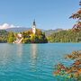 am Bleder See in den Julischen Alpen in Slowenien
