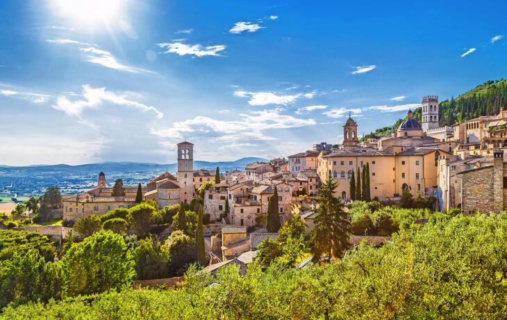Historische Stadt von Assisi, Umbrien, Italien