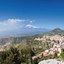 Panorama von Taormina mit dem Ätna