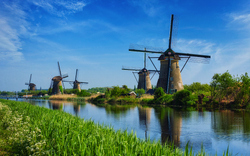 1. Tag: Windmühlenpark Kinderdijk 1